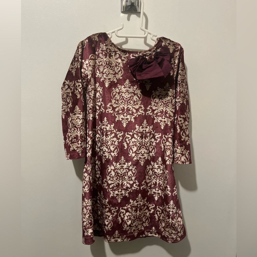 Velour toddler dress